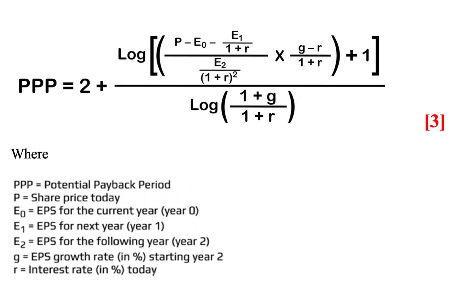 PPP Formula